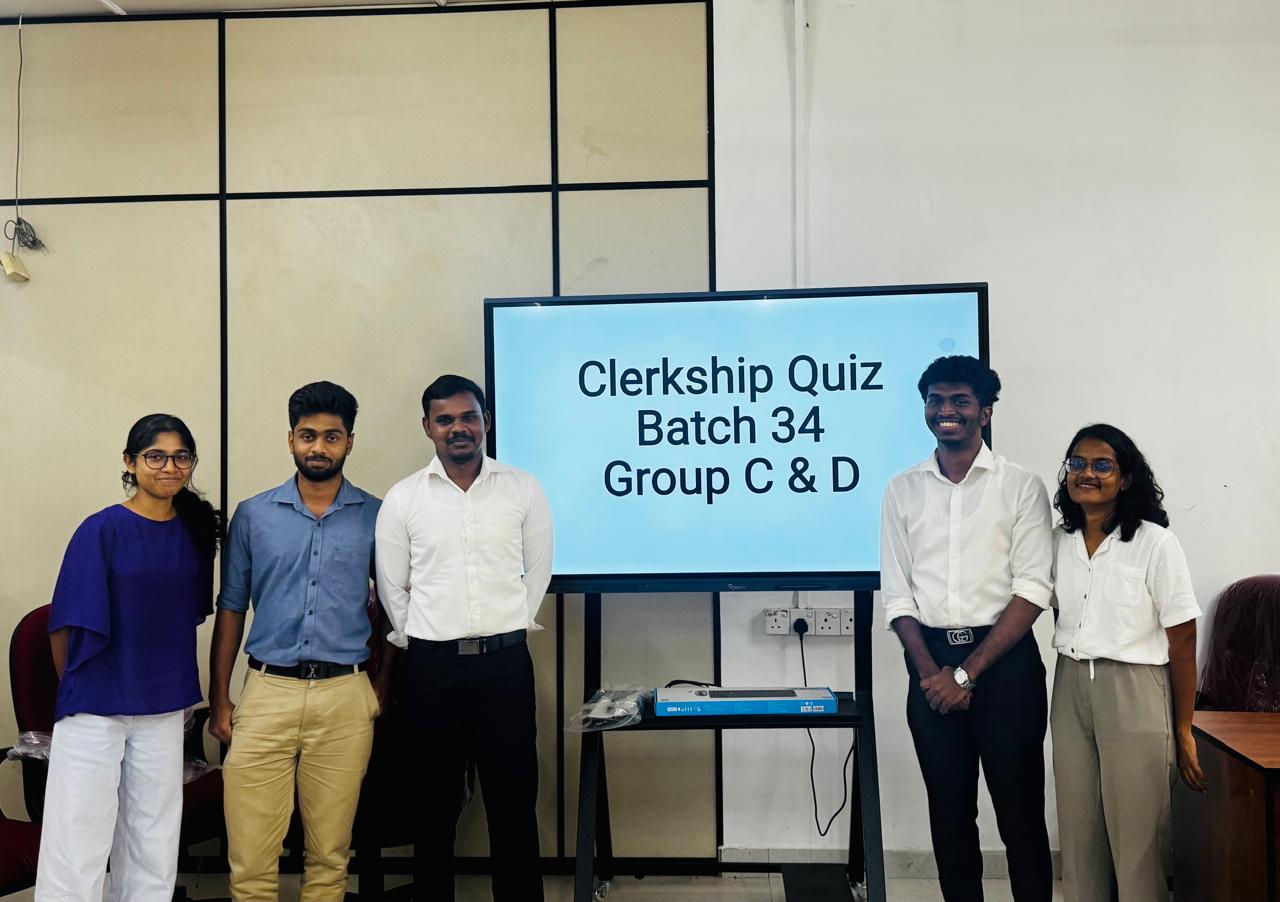 B34 - Clerkship - Group C & D - Quiz Winners