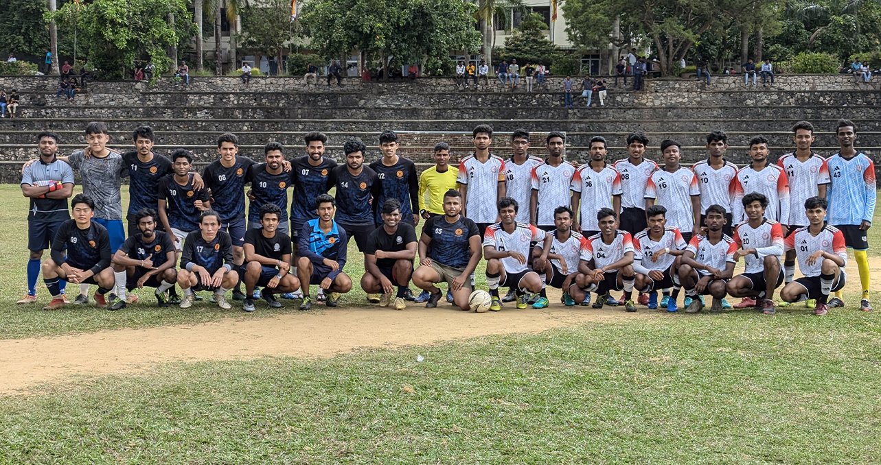 Friendly Football match with the Jaffna medical faculty